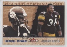 2002 Fleer Tradition Classic Combinations Kordell Stewart Jerome Bettis HOF 10ip