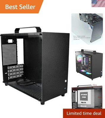 Elegant V500 Mini Computer Case with Dust Filter & Efficient Cooling System