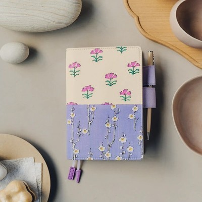 Hobonichi Techo Original A6 Cover Unsodo Bijutsukai Plum & Dianthus NEW JAPAN FS