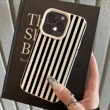 Colorful Striped Minimalist INS Couple Phone Case Cover For iPhone 17 16 15 14