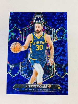 2023-24 Panini Mosaic Stephen Curry #3 Color Match Fast Break Blue /85