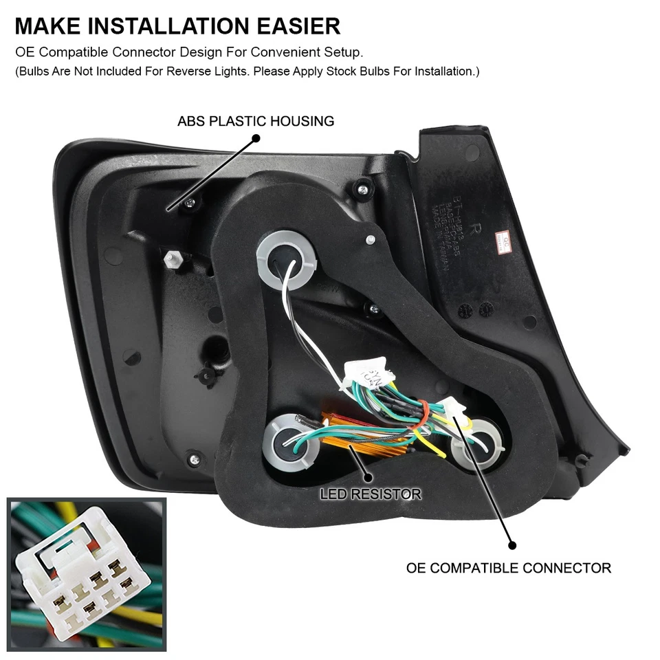 Fits 2011-2013 Scion tC Smoke LED Tube Tail Lights Brake Lamps Left+Right 11 12 Foto 4 de 4