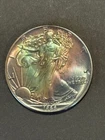 1988 American Silver Eagle 1oz  Rainbow Toned