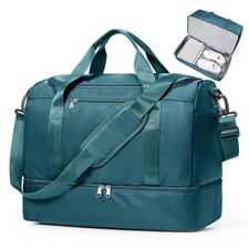 Travel Duffel Bag for Women, Carry-on Overnight Weekender Bags with Wet Pocke...