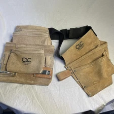 LEATHER Apron TOOL BELT CLC Work Gear Brown Suede Model IPK489X + 1923X
