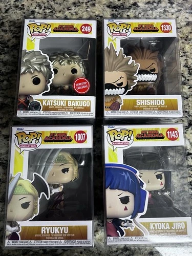 My Hero Academia Funko Pop Lot 4 NIB Kyoka Jiro Ryukyu Shishido Bakugo
