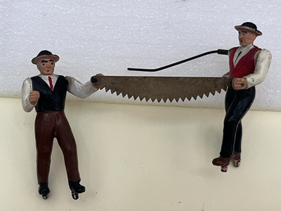 E Schmeckenbecher West Germany Cuckoo Clock Part  2 Moveable Men w/ Saw
