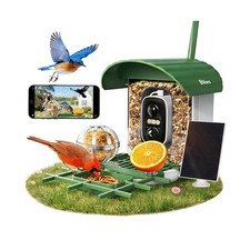 Bird Feeder with Camera, 10000 AI Smart Bird Feeders Solar Powered, 2.4G WiFi...