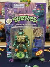 Vintage TMNT Warrior Metalhead Michaelangelo w/ Collector Coin MOC Rare Grail!!