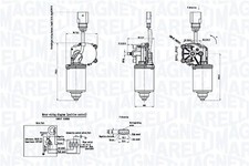 MAGNETI MARELLI Scheibenwischermotor Vorne (064053012010) für AUDI A4 B7 B6 B5