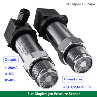 #ad #ad 0 10bar Flat Diaphragm Pressure Transmitter 4 20mA 0 10V 1Mpa 10Mpa 30kpa Sensor $117.26