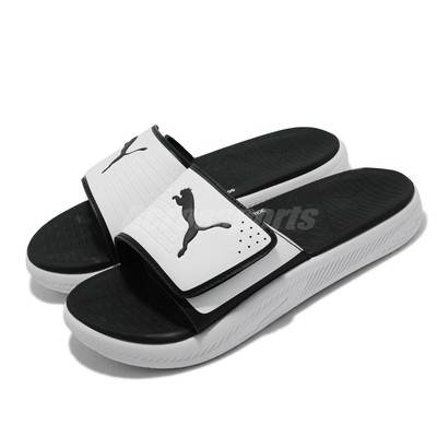 puma slides with strap