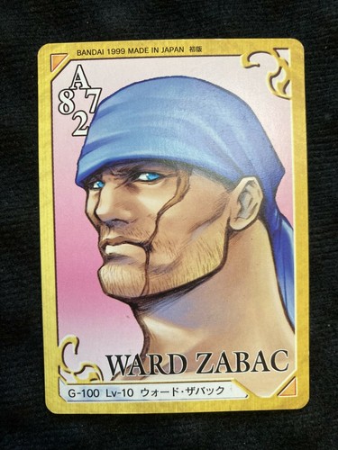 Final Fantasy 8 VIII Triple Triad Card G-100 Ward Zabac - Picture 2 of 3