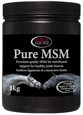 Omega Equine Pure MSM Gelenk Hufsehnen Bänder & Bindegewebe Ergänzung