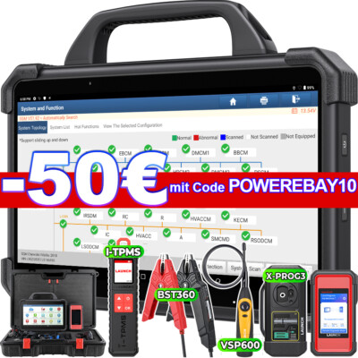 2025 LAUNCH X431 PAD VII PAD 7 OBD2 Diagnosegerät X-PROG3 i-TPMS BST360 VSP600