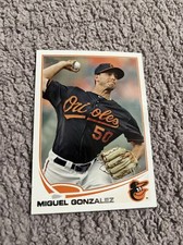 2013 Topps Series 2 Baseball Card Miguel Gonzalez #423 Orioles