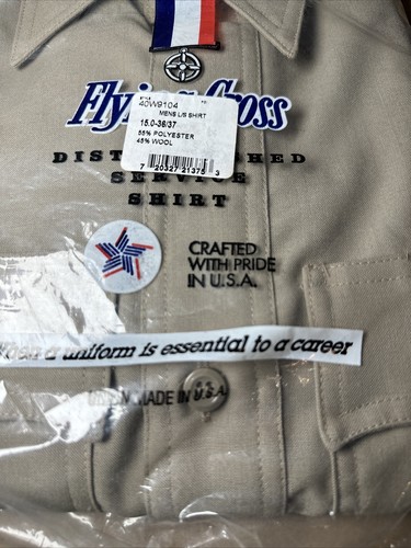 Flying Cross Long Sleeve Poly/Wool Uniform Shirt California Highway Patrol CHP - Picture 9 of 10