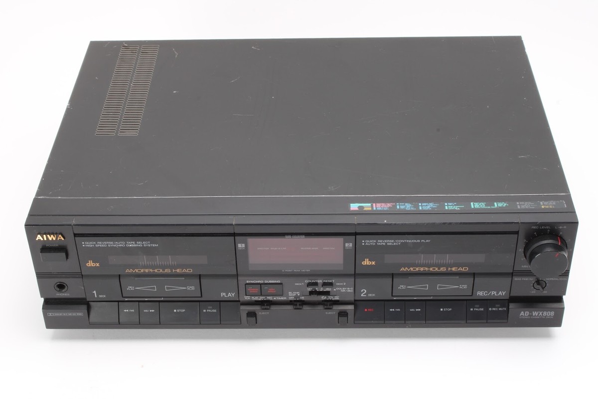 その他 AIWA DAT Aiwa AD-WX808 Stereo Cassette Tape Deck - AS IS For Parts | eBay