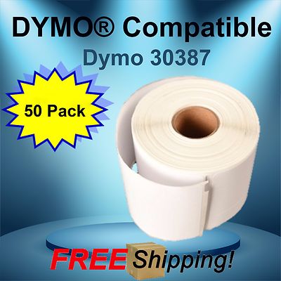50 Rolls Internet Postage Labels 3-Part Dymo Compatible 30387 Shipping Label