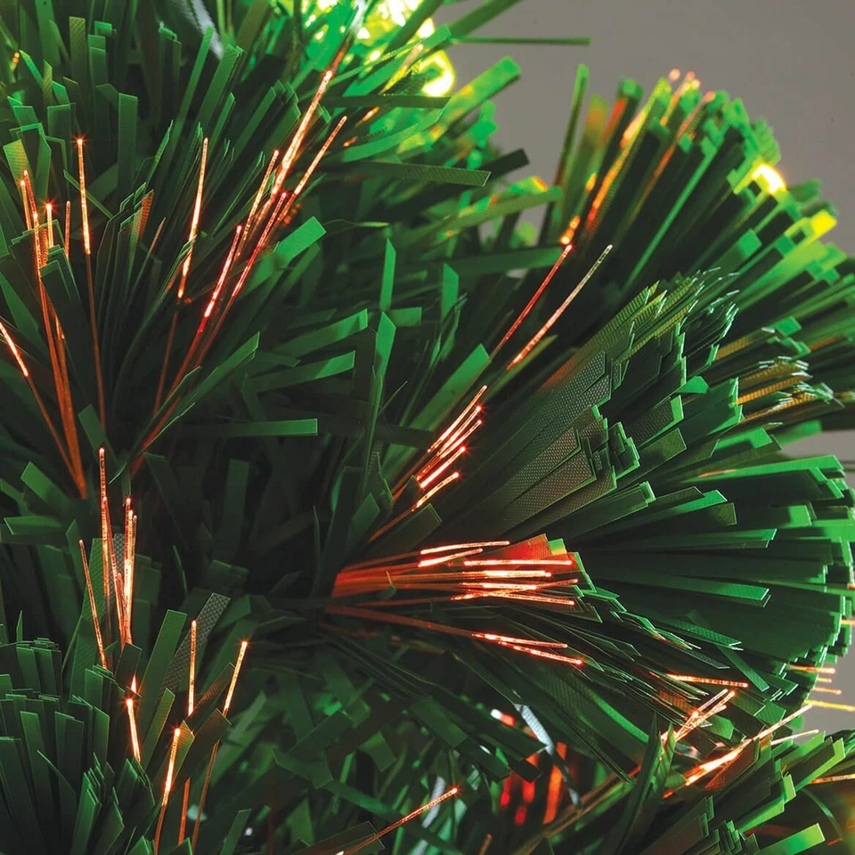 Árbol de Navidad de fibra óptica LED de 2 pies de altura que ahorra espacio Foto 4 de 4