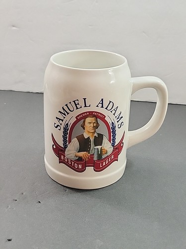 Samuel Adams Boston Lager Ceramic Beer Mug 5.5" Jim Koch - Picture 2 of 10