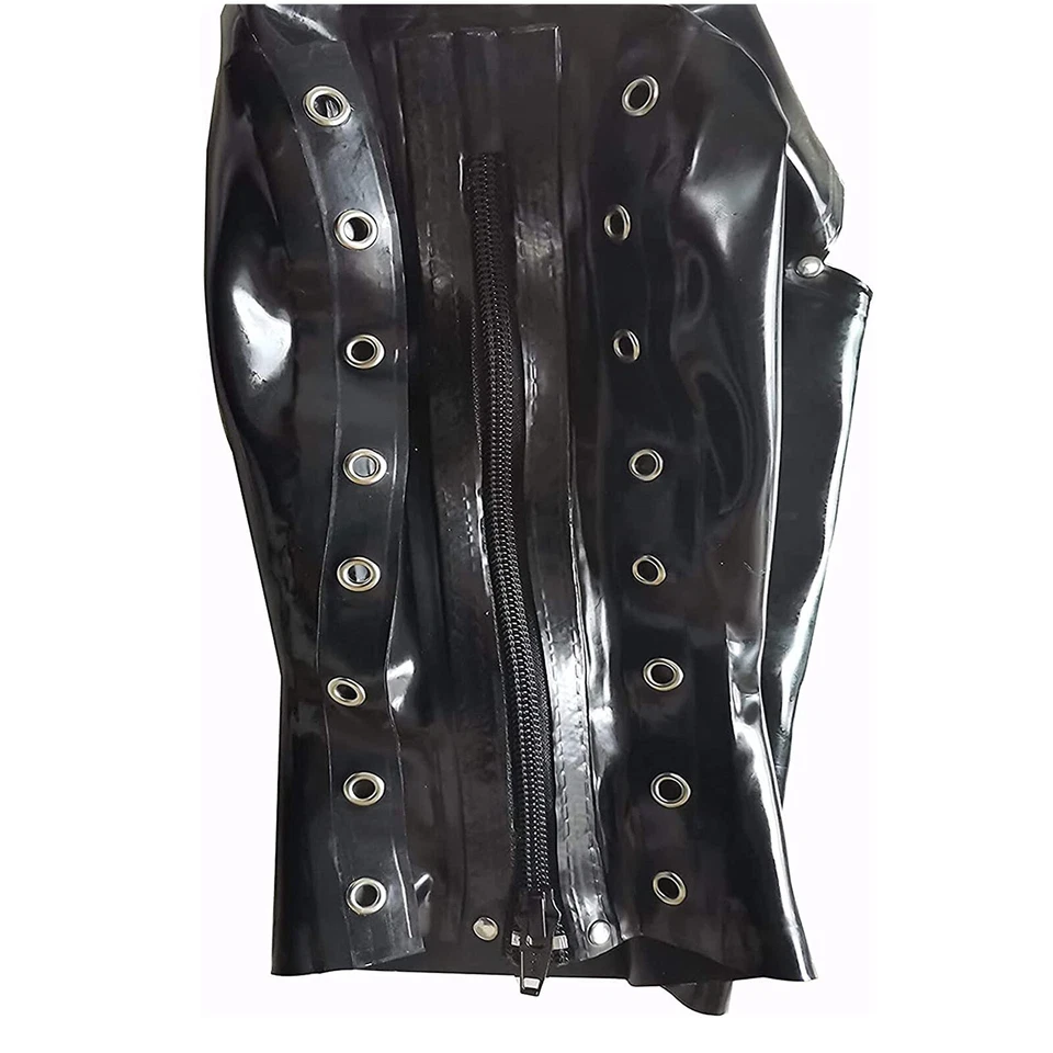 Latex Headpiece Mask.Baotou suffocation.Removable eye mask and mask.With a wig - Image 4 of 4