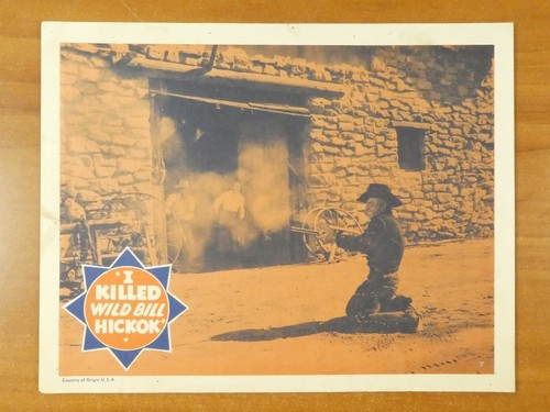 Original Vintage 1956 I Killed Wild Bill Hickok Lobby Card Set of 6 - Picture 7 of 8