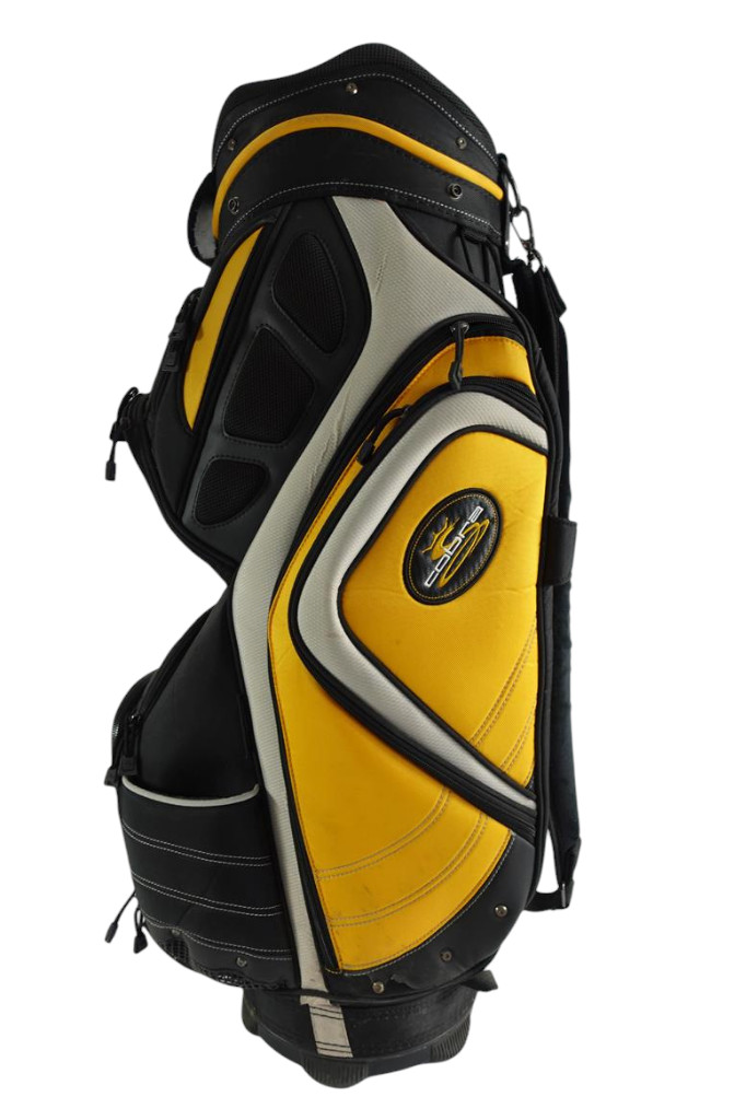 Cobra Golf Premium 7 Way Top 10 Pockets Cart Staff Golf Bag Black Yellow & Gray