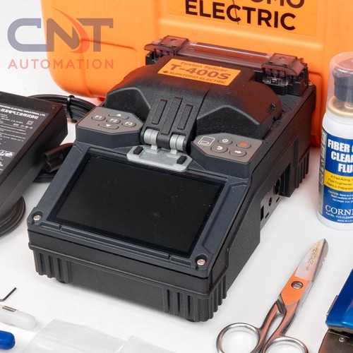 Sumitomo T-400S Active Clad Alignment Handheld Fusion Splicer W/ FC-8R Cleaver - Picture 2 of 24