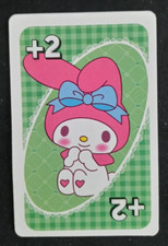Hello Kitty Sanrio Uno Card Green My Melody Drew 2 Card
