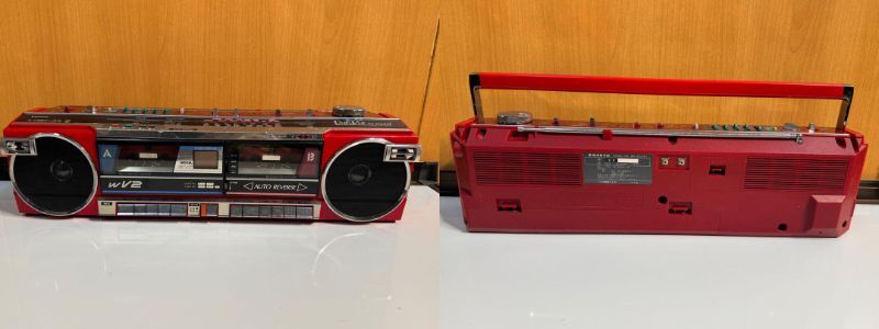 ダブルラジカセ　SANYO　MODEL MR-WV2　赤 ダブルラジカセ SANYO MODEL MR-WV2 赤 ダブルラジカセ SANYO