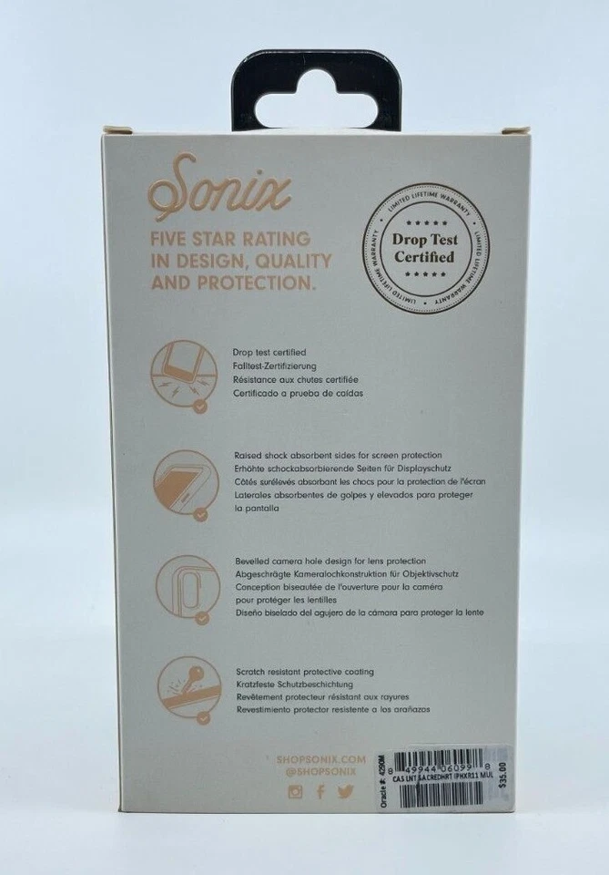 Paquete de 2 fundas delgadas Sonix para iPhone XR y iPhone 11 - Corazón asustado Foto 2 de 3