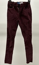 OLD NAVY HIGH RISE ROCKSTAR SUPER SKINNY JEGGINGS GIRLS SIZE 16 BURGUNDY CORD