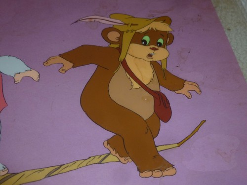 STAR WARS VINTAGE EWOKS CARTOON HANDPAINTED ORIGINAL CEL WICKET TEEBO 1985 - Picture 3 of 5