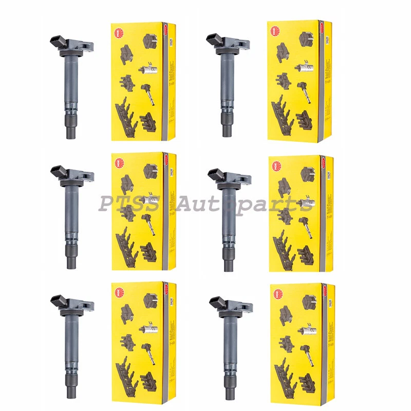 Bobinas de encendido NGK 90919-A2005 6 piezas OEM para Toyota 4Runner Sienna Tundra Foto 2 de 4