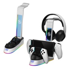 For PlayStation PS5 Portal Controller Charging Dock Charger Headset Mount Holder