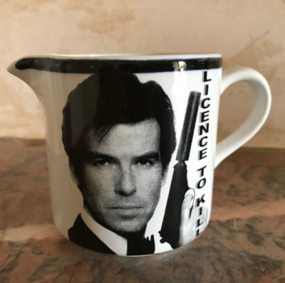 RARE Rayware PIERCE BROSNAN James Bond 007 ceramic milk jug CREAMER
