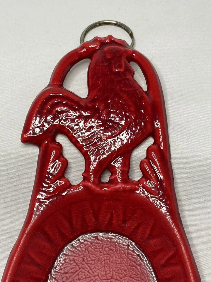 Old Dutch International RED ROOSTER SPOONREST made of Cast Iron O.D.I. ODI - Image 3 of 4