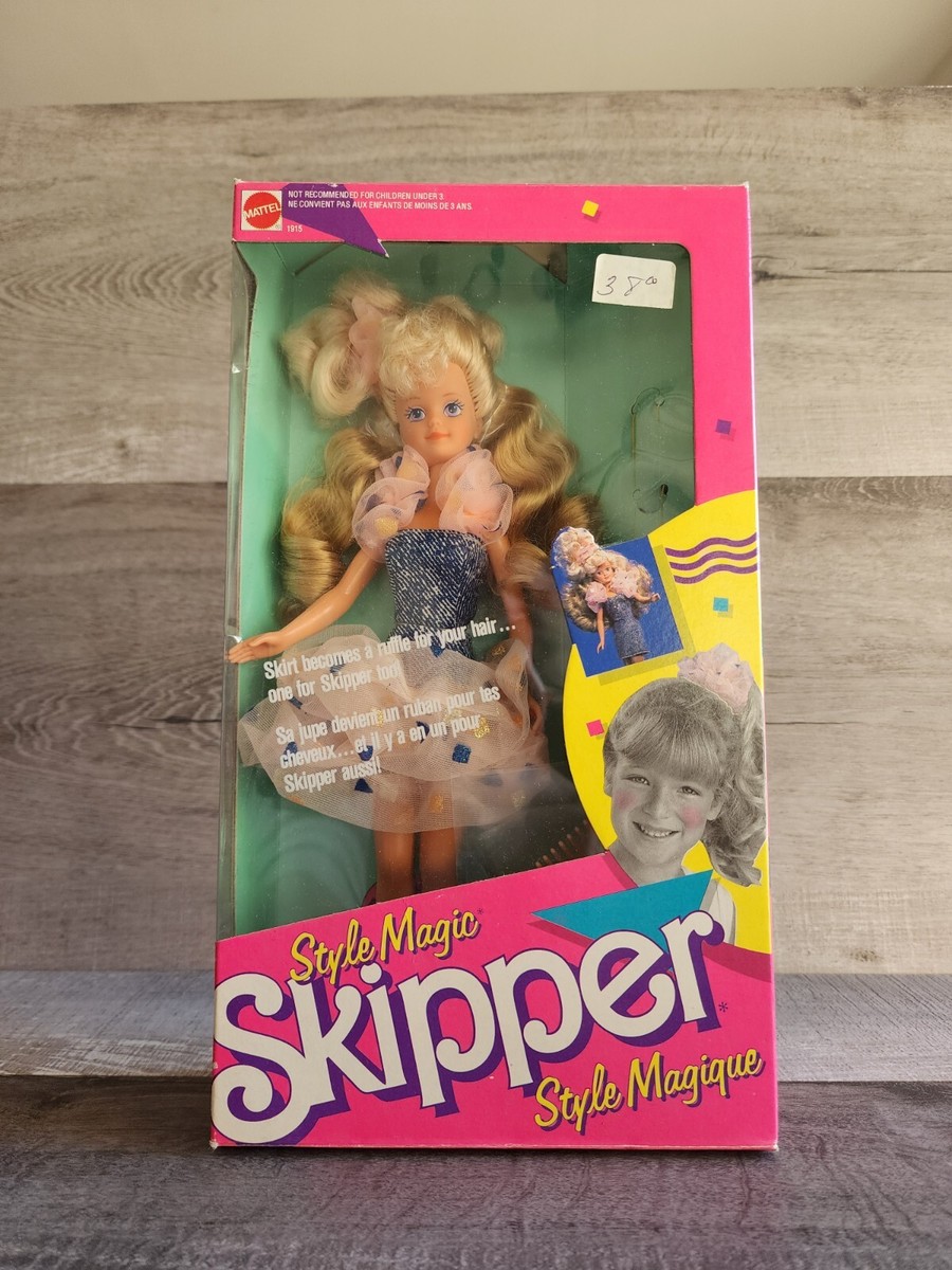 Vintage Barbie Style Magic Skipper Doll 1988 SEALED #1915 Mattel