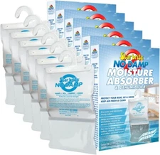 6 Pack StarBrite No Damp Moisture Absorber & Dehumidifier 16oz, hanging Bag