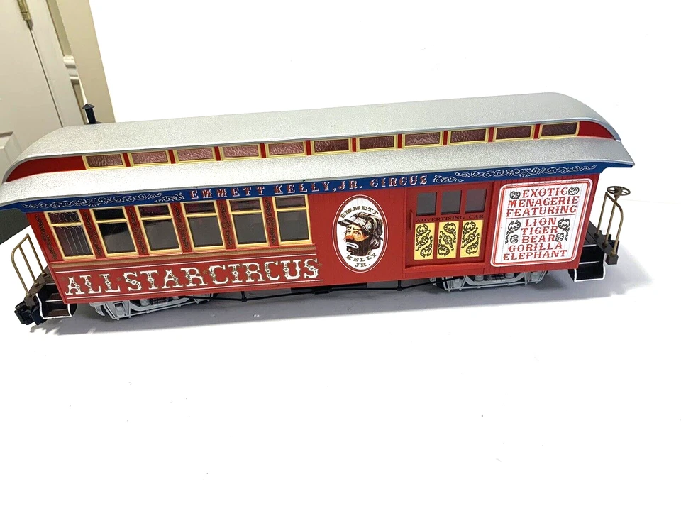 Bachmann G Scale Big Hauler Passenger & Advertising Car Emmett Kelly Jr Circus - Image 2 of 4