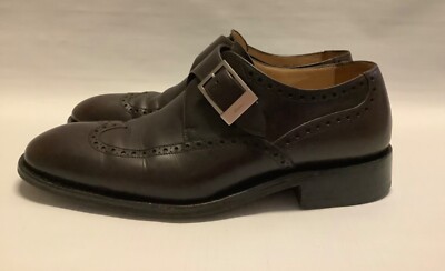 Bally Men\'s Brown Leather Monk Strap Loafers with Gold Buckle 11 Bally Men main image 4