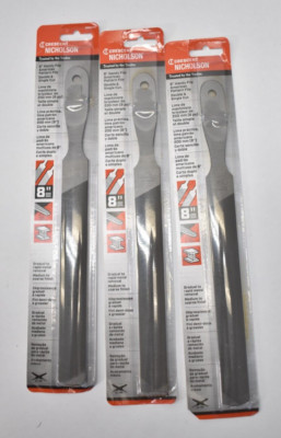 Lot of 3 Crescent Nicholson Handy Straight Files American Pattern 8'' L Steel