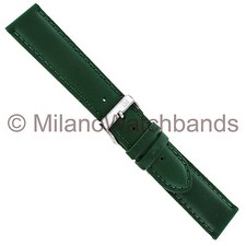 22mm Morellato Green Padded Genuine Italian Oil Leather Mens Watch Band 969