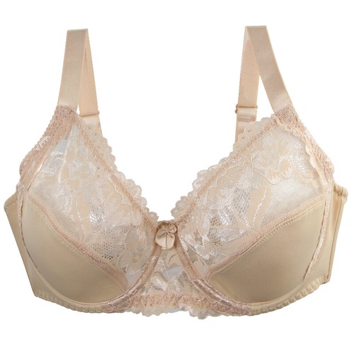 Ladies Bra Black White Beige Underwired Non Padded Full Cup Lace Plus Size Bra - Picture 28 of 41