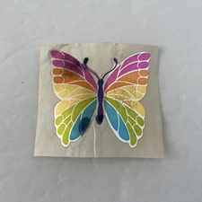Vintage Hambly Studios Prismatic Stickers Rainbow Butterfly 1.75" x 2"