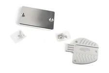 YFZ 450 Throttle Cover Master Cylinder Cover Billet Silver Armat by Alba Racing