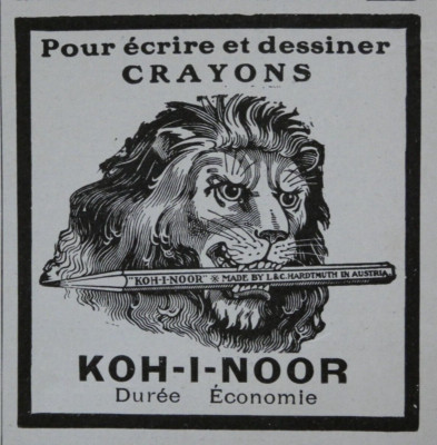 PRESSEWERBUNG 1913 BLEISTIFTE KOH-I-NOOR L&C. HARDTMUTH SCHREIBEN UND ZEICHNEN