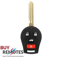 Nissan 2 Button NSN14 Replacement Car Key Suit '13-'19 NV200, '14-'19 Versa Note