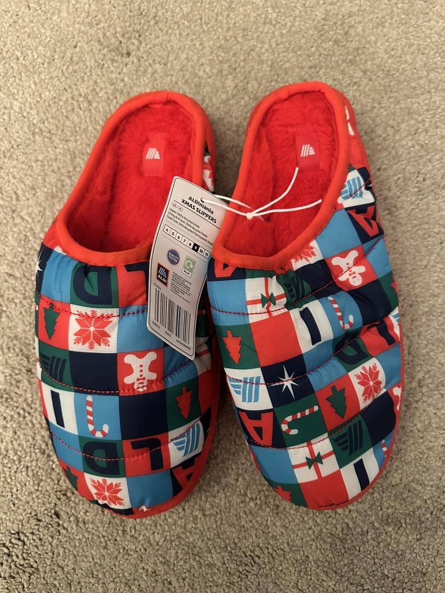 ALDImania ALDI Christmas Slippers Size UK Limited Edition BNWT